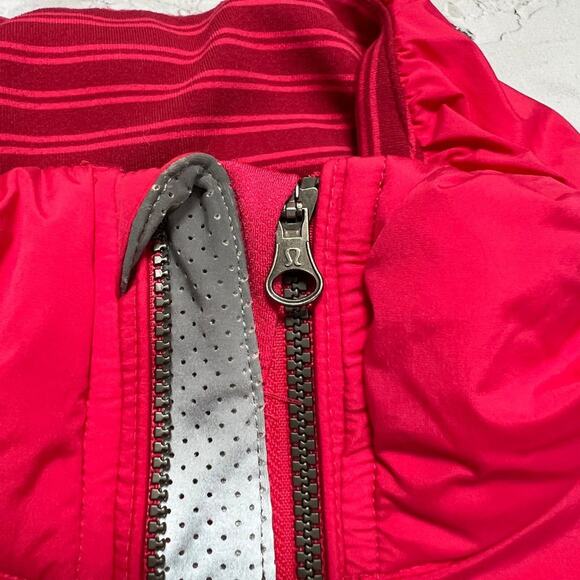 Lululemon Fluffed Up Vest SIZE 6 Boom Juice Pink Goose Down Pocket Jacket - Picture 5 of 11